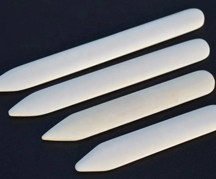 15-16cm natural bone folder scoring folding creasing paper leather crafts handmade leathercrafts