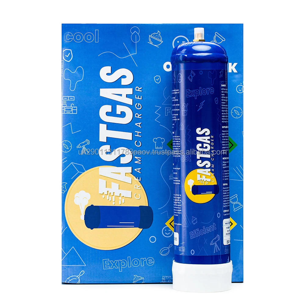 Оптовая продажа высококачественное полностью одноразовое зарядное устройство для взбитого крема N2O FastGas оптовых