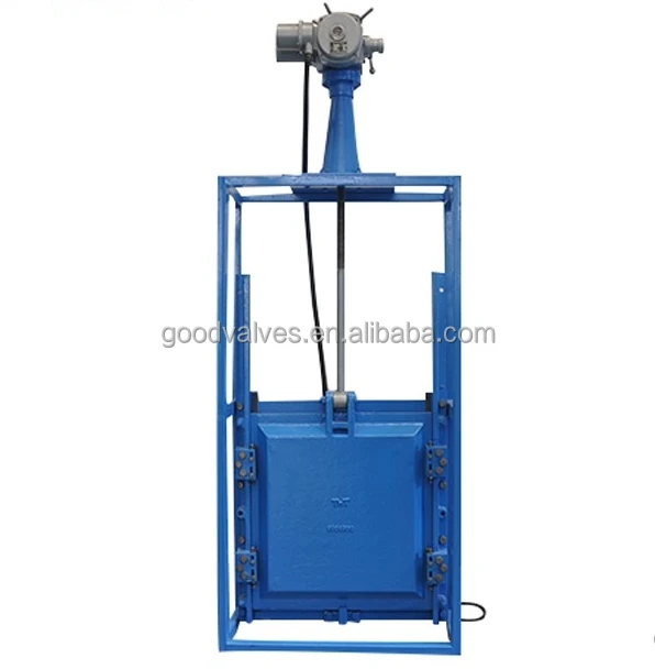 Hanging Bidirectional Cast Iron/WCB/stainless Steel Door Type Knife Gate Valve  Can Cut Off/adjust Flow and Control Water Level