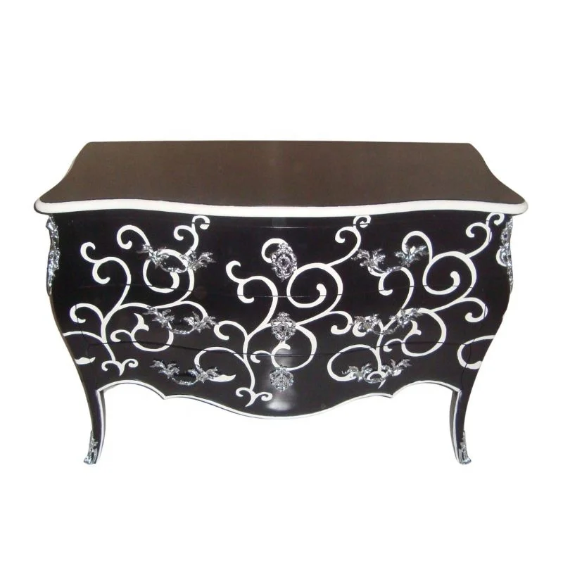 Wooden Furniture Design of Classic Chest of Drawers or Antique Commode to Furnish European Style Home Furniture