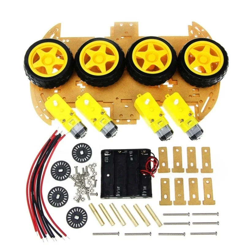 FYX Stock DIY auto 4wd Smart Robot Car Chassis Kit FOR AR-DUINO car kit One stop BOM service