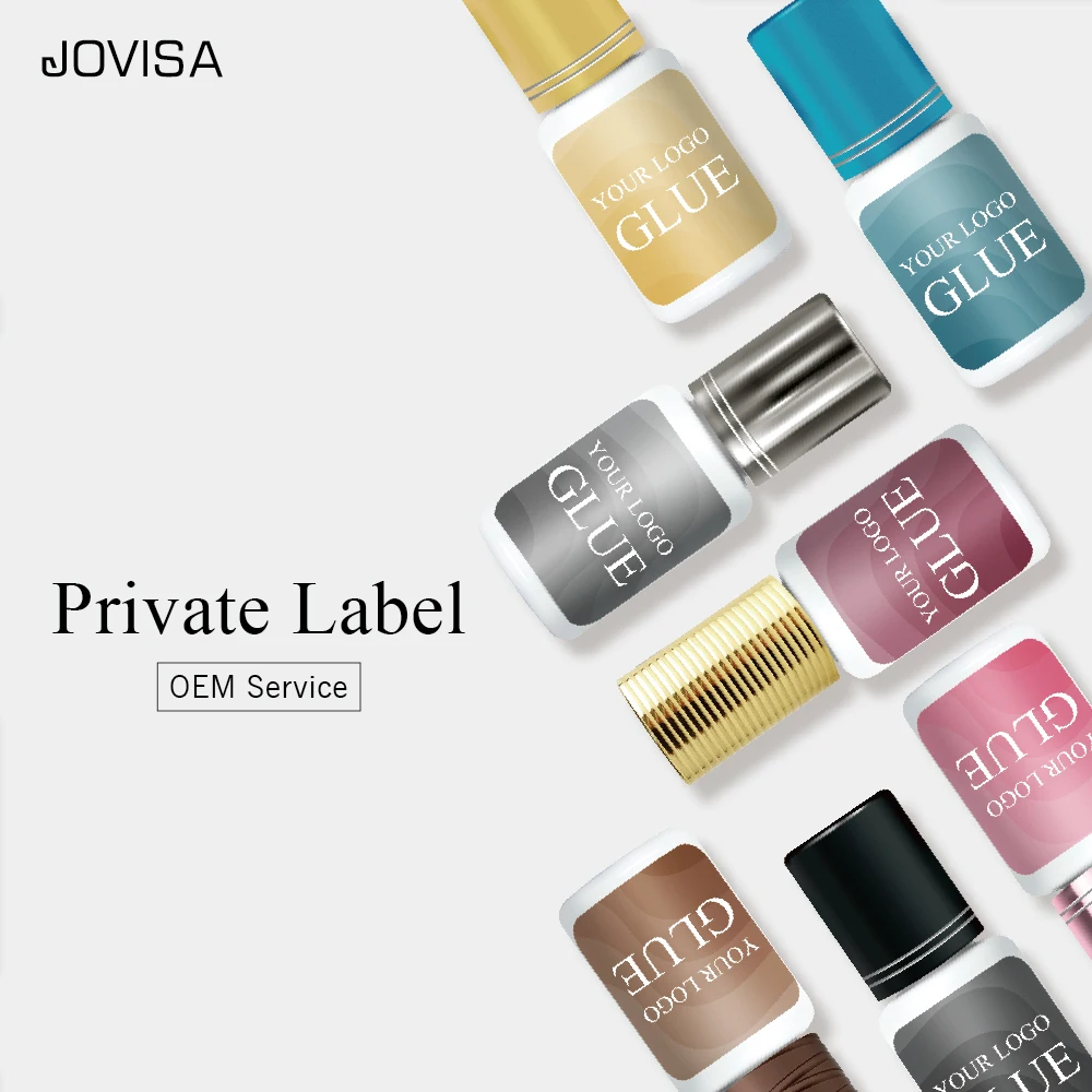 SG series 03 1sec speed fast drying latex free lash glue JOVISA false eyelash glue waterproof private label lash adhesive