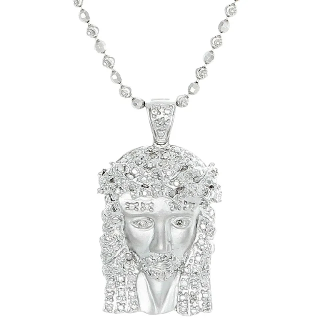 Подвеска «Мико» из белого золота 0,24 карат, 10 к