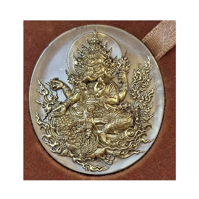 Ganesha Elephant HINDU Charm Pendant Amulet Brown Brasses Ganesha Elephant God Ganesh Brasses