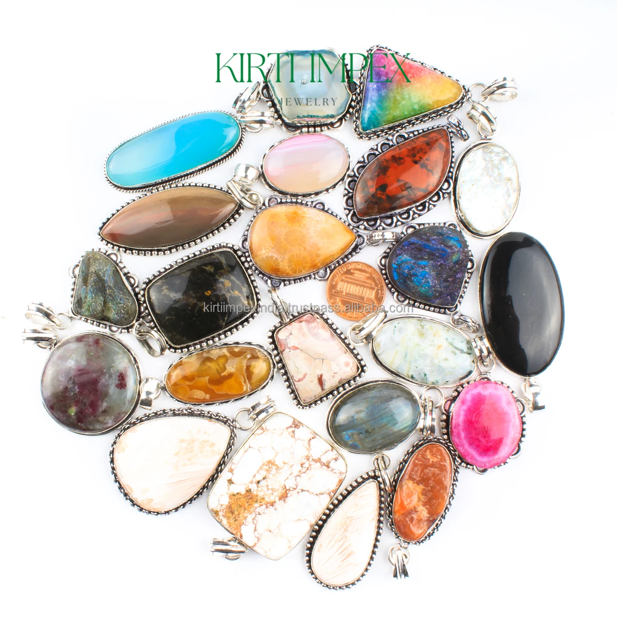 Подвески из аутентичного драгоценного камня ручной работы в ассортименте драгоценные камни для женщин большой кристалл Америке eBay трендовые популярные оптовые продажи ювелирных изделий