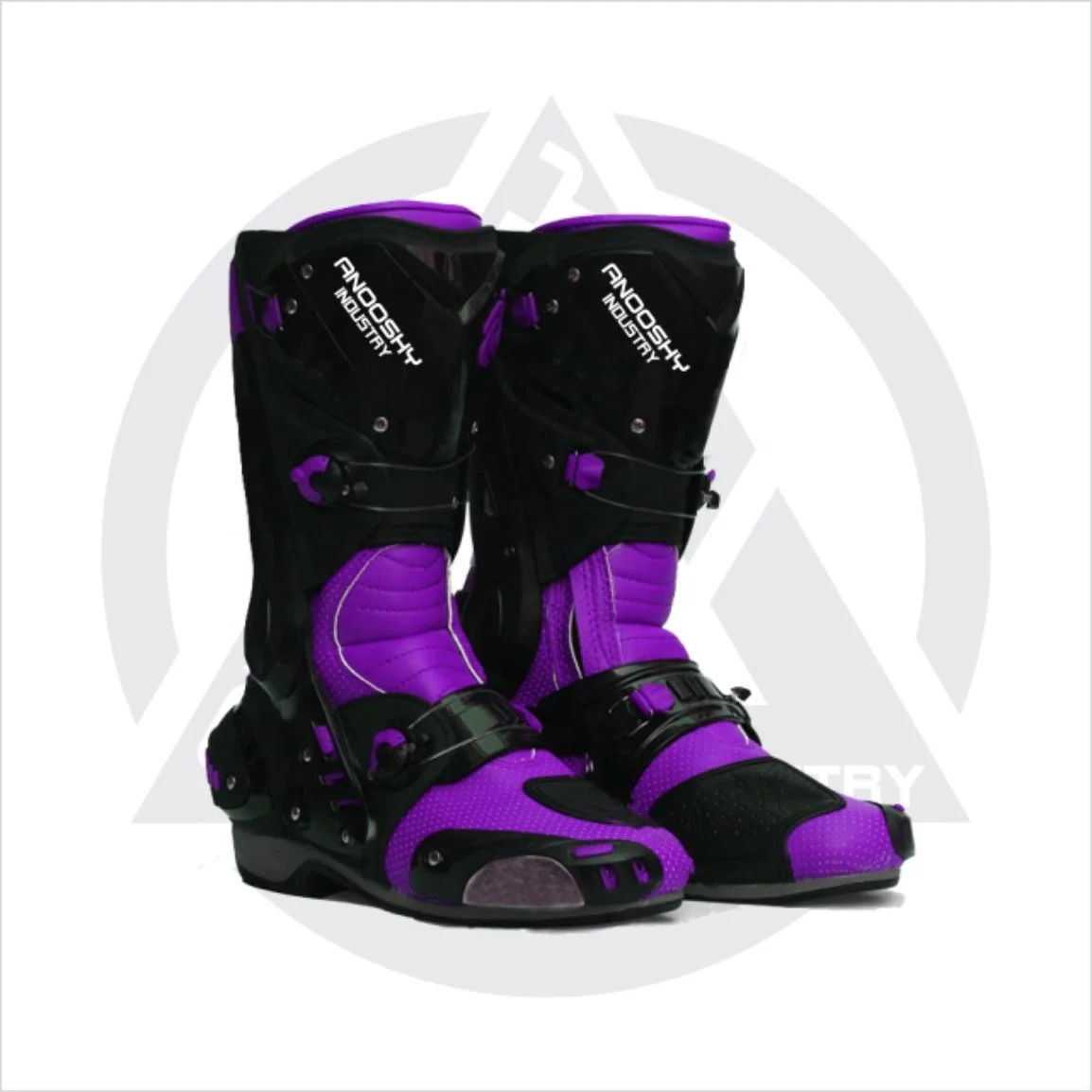 Fully Custom Motorbike Leather Shoes Racing Wear with Protection Design and Logo Plus Size OEM Demand