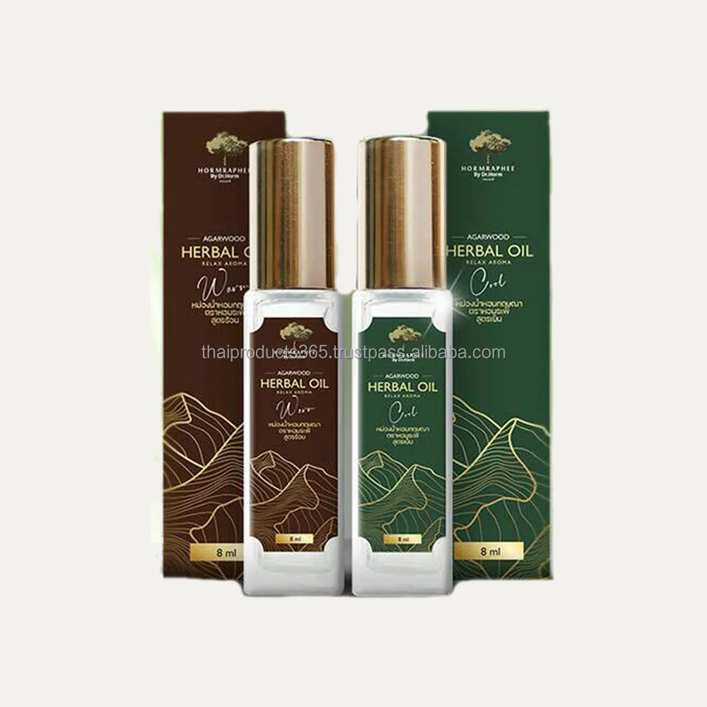 HORMRAPHEE Agarwood Herbal Aroma Balm Oil High Grade From Thailand 8ml