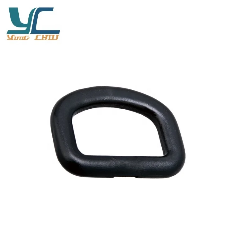 Customizable handbag hardware plastic d loop ring belts