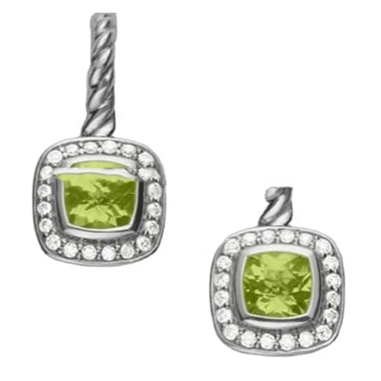 925 Sterling Silver Crystal Ball Stud Earrings