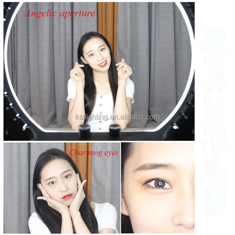 10inch 26cm 3 color temperature led ring fill light live stream broadcast selfie dimming photography camera with mobile holder