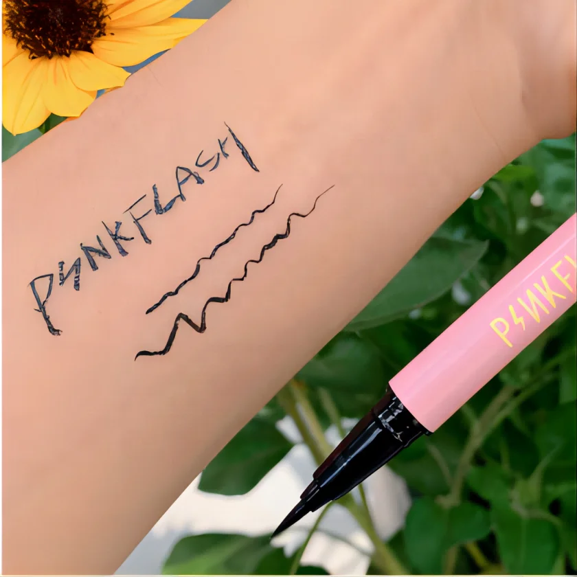 PINKFLASH PF-E01 Waterproof Liquid Eyeliner Long Wear Quick Dry Eyeliner Pen Black Brown