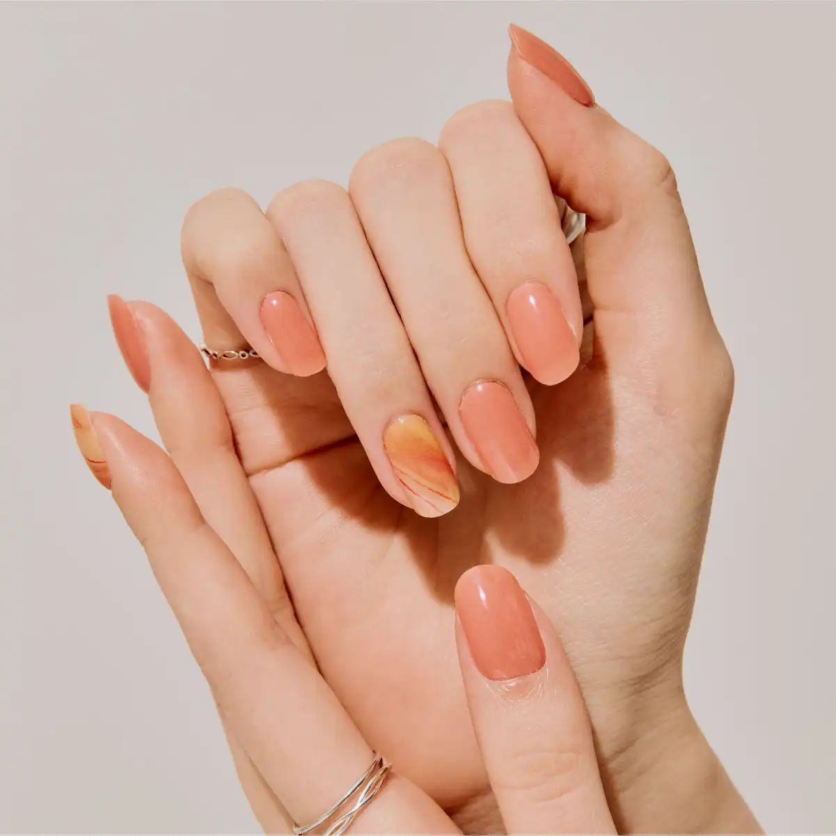 Korean 100% Real Salon Quality Press on gel nails Gel Nail sticker manicure Wholesale Certified