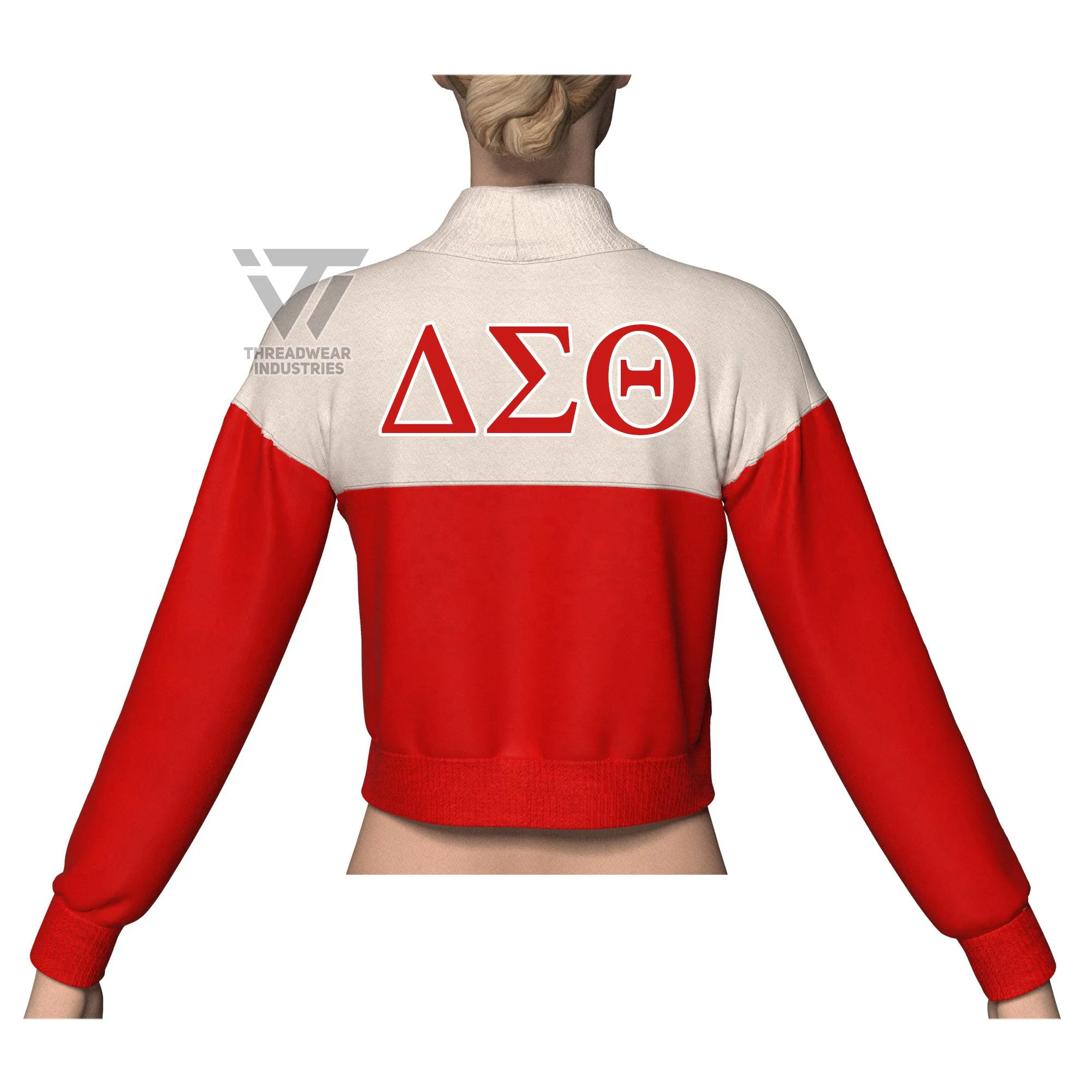 Custom Embroidered Delta | Sigma | Theta DST Devastating Diva Crop Shirt Greek Paraphernalia Sorority Clothing