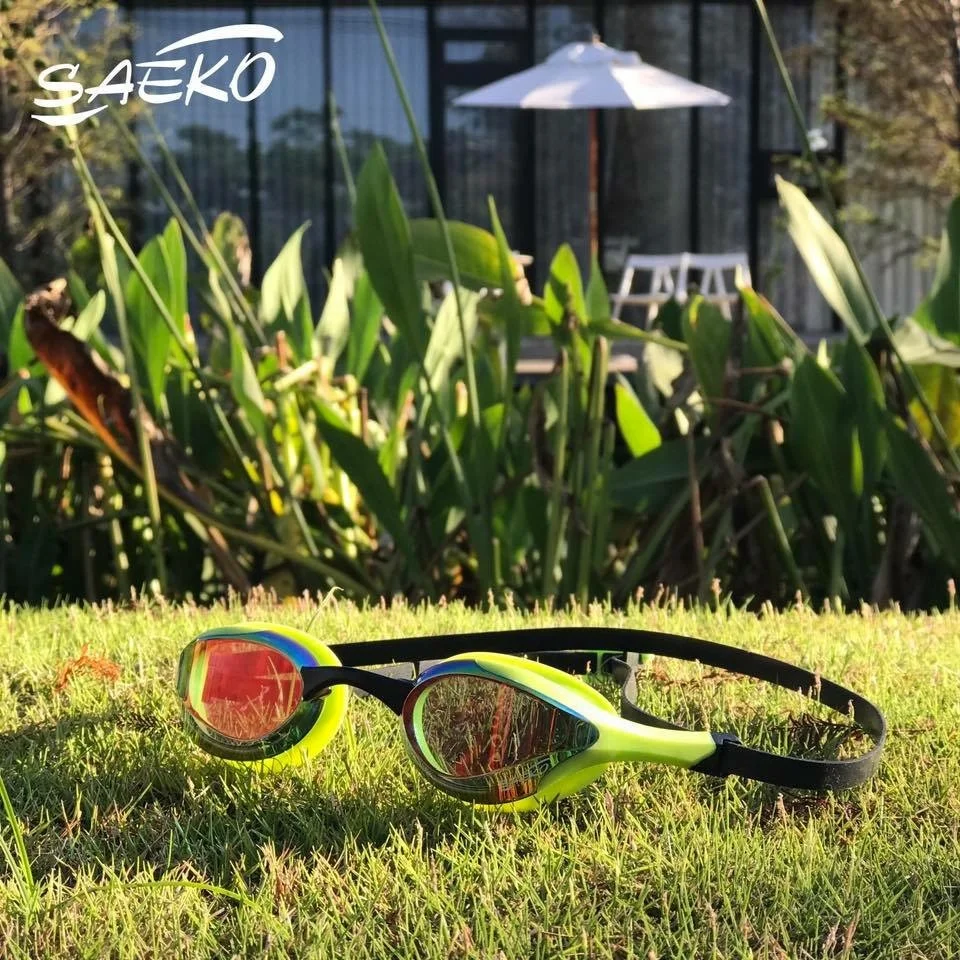 SAEKO CE FINA Approved Eye Glasses Swim Goggles Silicone Anti-Fog Racing Swimming For adult teenager and triathletes