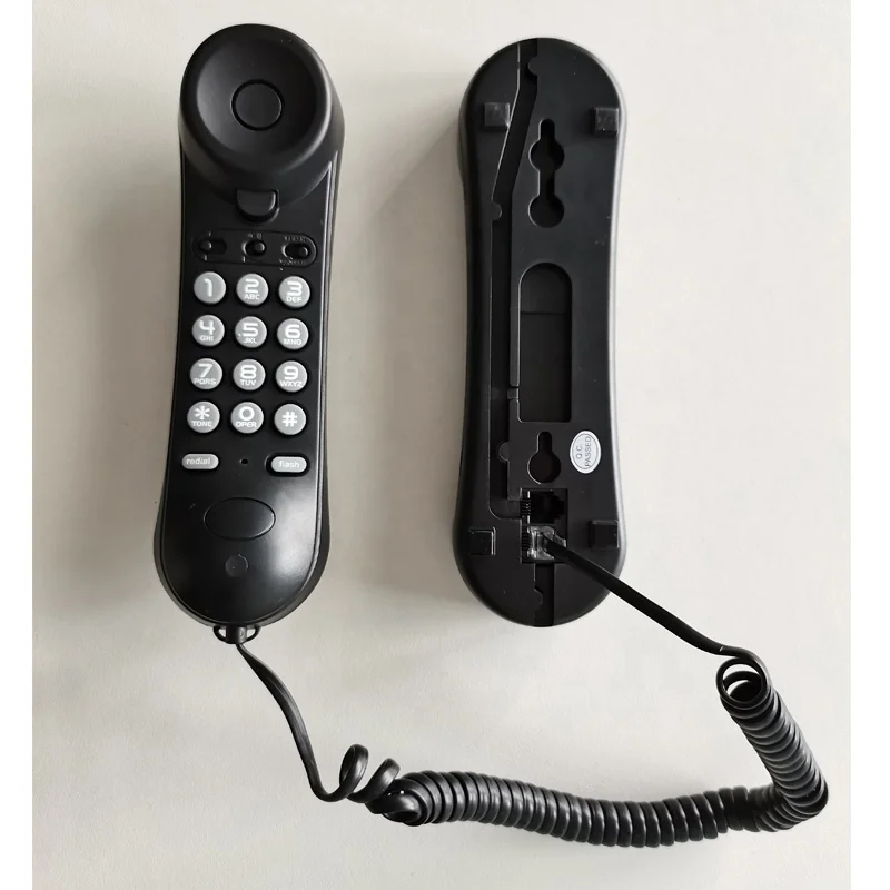Hotel Trim line Phone Portable Slim Handset Wall Corded  Telephone Set