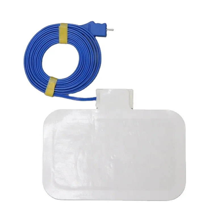 Foam Or Metal Surgical Neutral Patient Plate ESU Grounding Pad Disposable Adhesive Plate Electrode Bipolar Pads with cable
