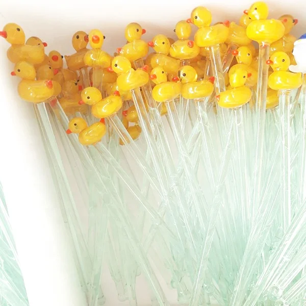 Декоративные стеклянные палочки для коктейлей Lampwork