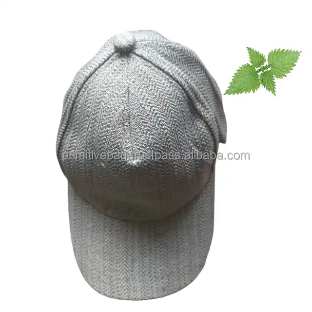 Unisex DAD 6-Panel Eco Organic Hemp Nettle Fabric Cap Casual Fashion Baseball Trucker Design Mountaineering Cycling Custom