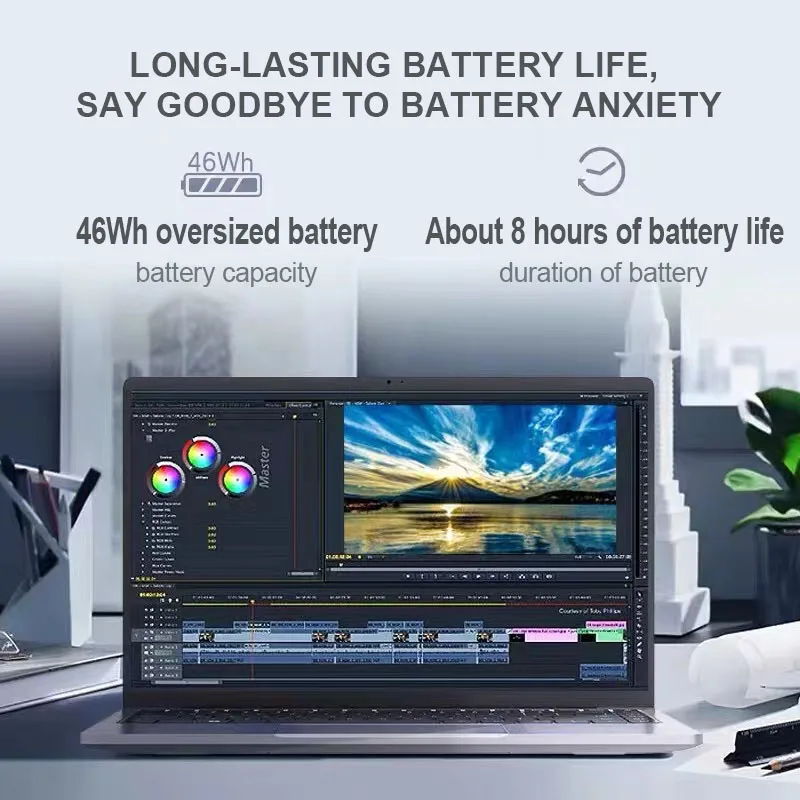 Fast Delivery 14inch Business Laptop R5 5560U   8gb+512gb Win 11