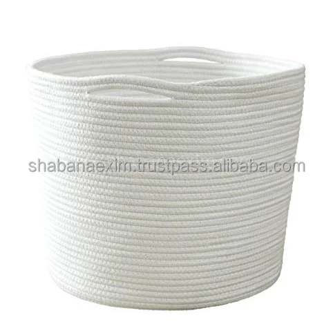 Portable Box Foldable Kids Baby Cloth Storage Basket Cotton  Basket for Organizing with Different Color & Sizes Longer Stay