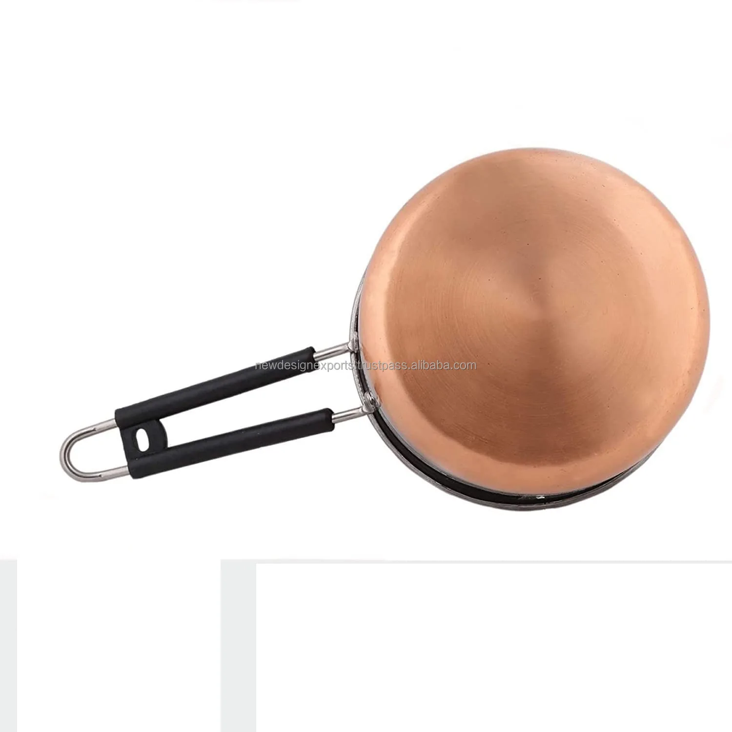 Sauce Pan Set for Tea Milk Pan Copper Sauce Pan Combo Set Gas and Induction Compatible