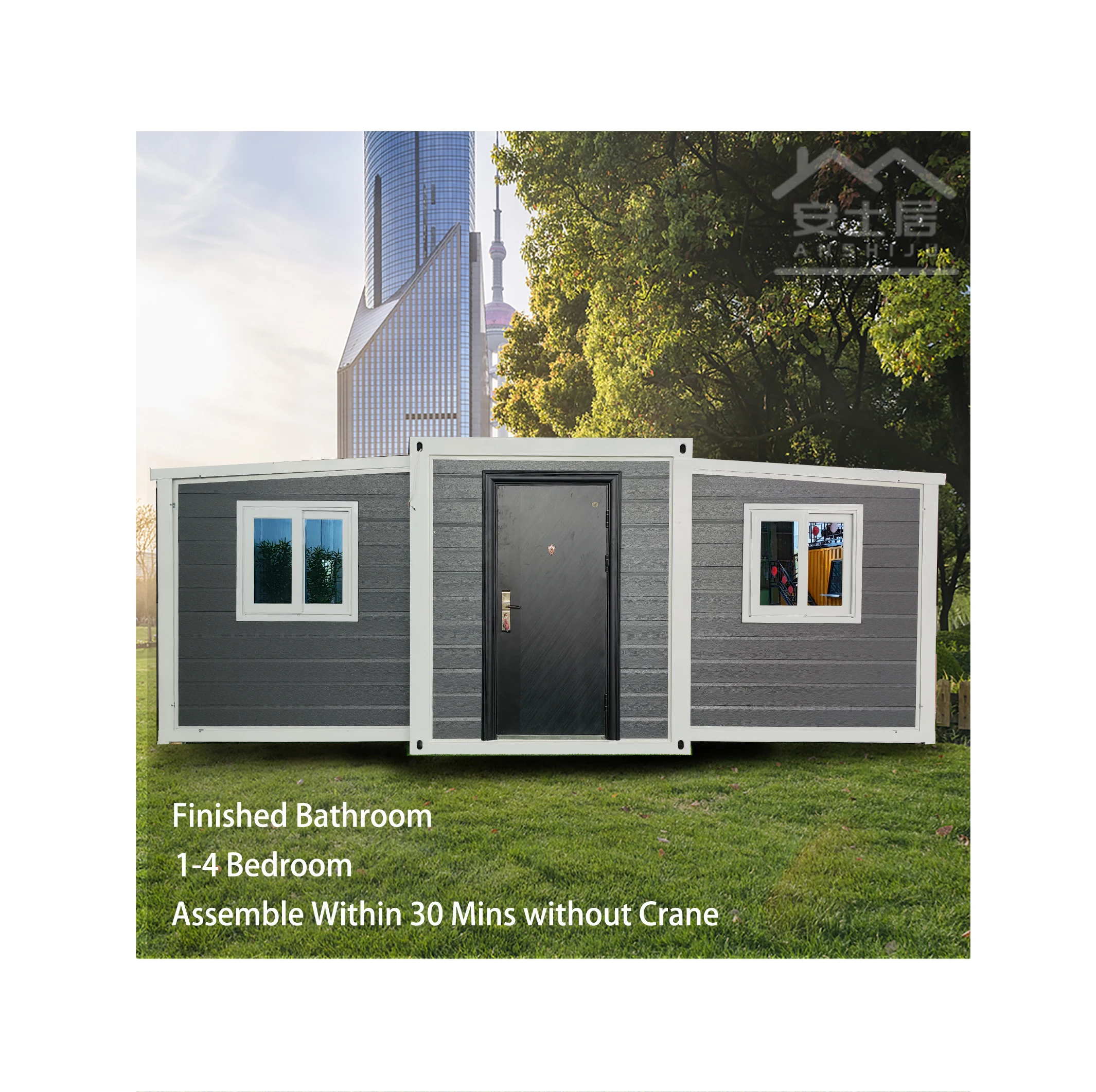 High Quality Homes 4 Bedroom House Boat Prefab Container Prefabricated House Luxury