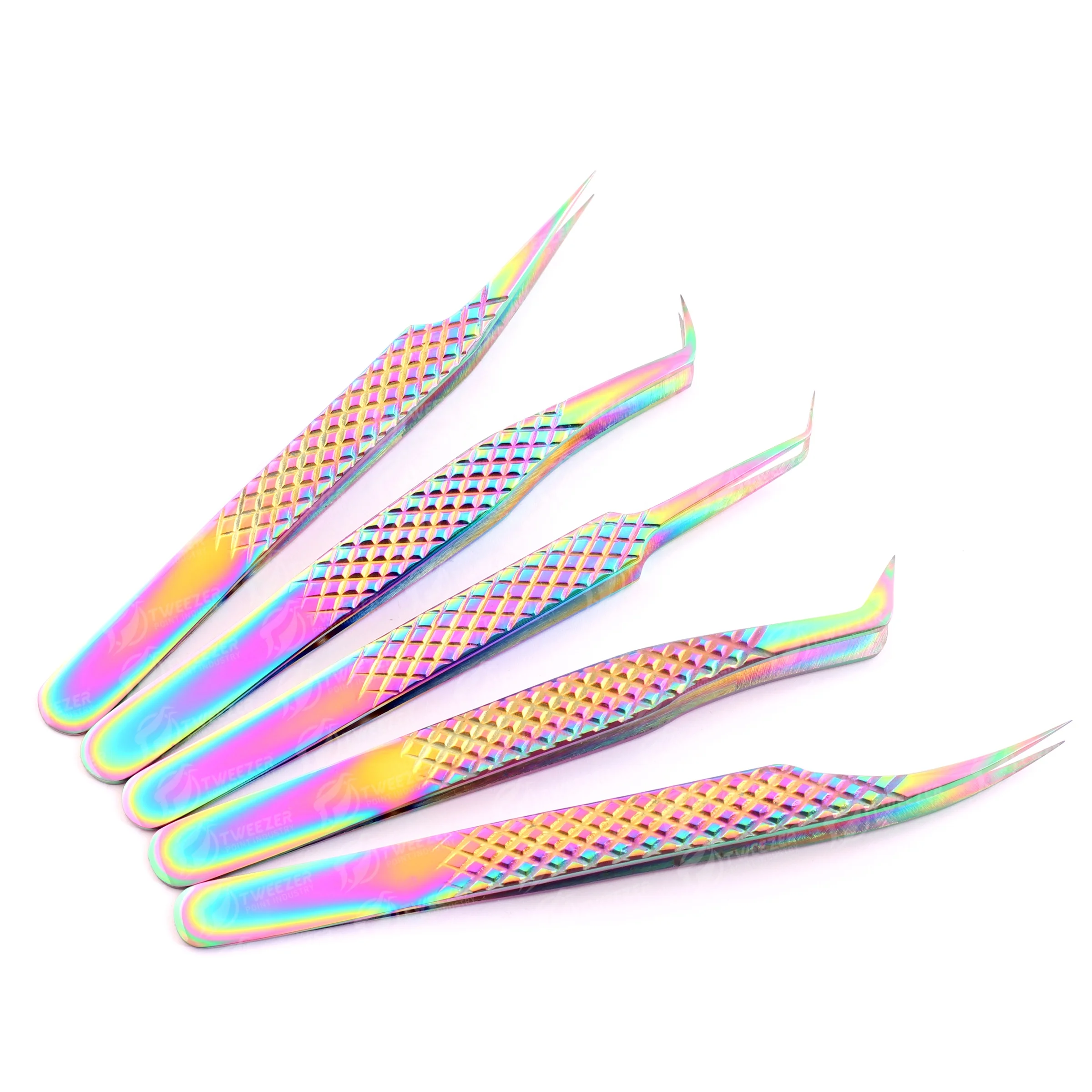 Manufacturer  Eyelash Extension Tweezers   Private Label Stainless Steel Russian Volume  Lash Tweezers