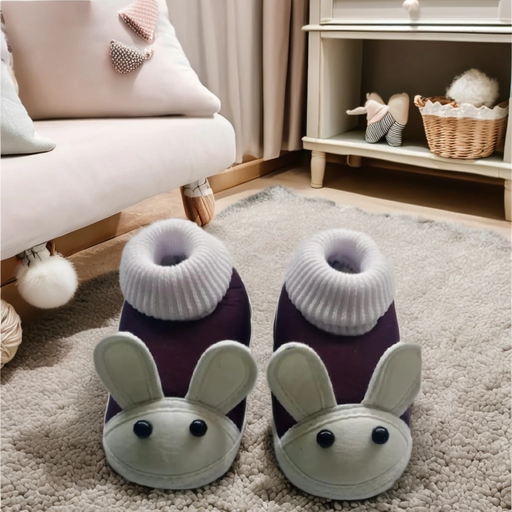 Теплые и стильные удобные детские пинетки мягкие милые туфли для маленьких