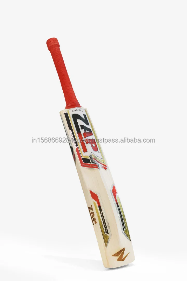 ZAP Classic Drive English Willow Cricket Bat Size 2 Made of Premium Wood and Plastic for Sports Use