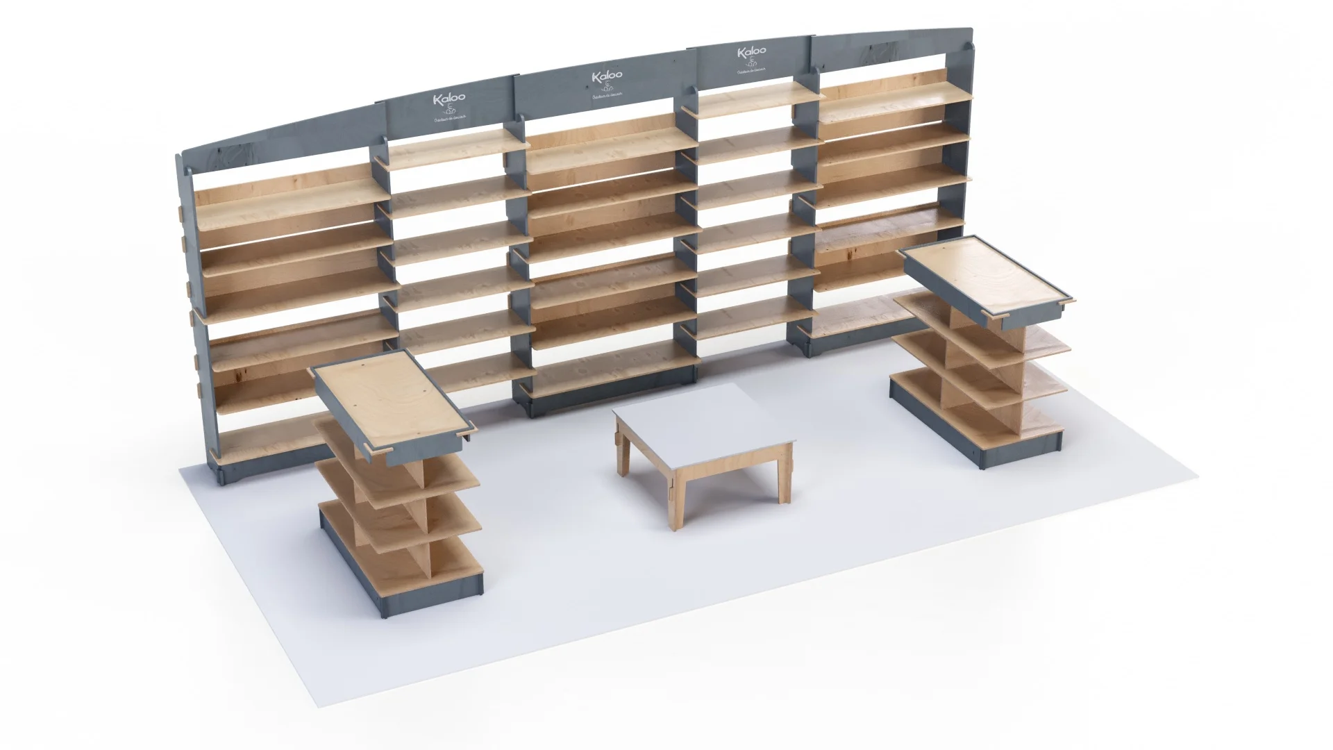 Display Island Retail Shop Trade Show Standing Table Display Unit Fashion Island Display Rack