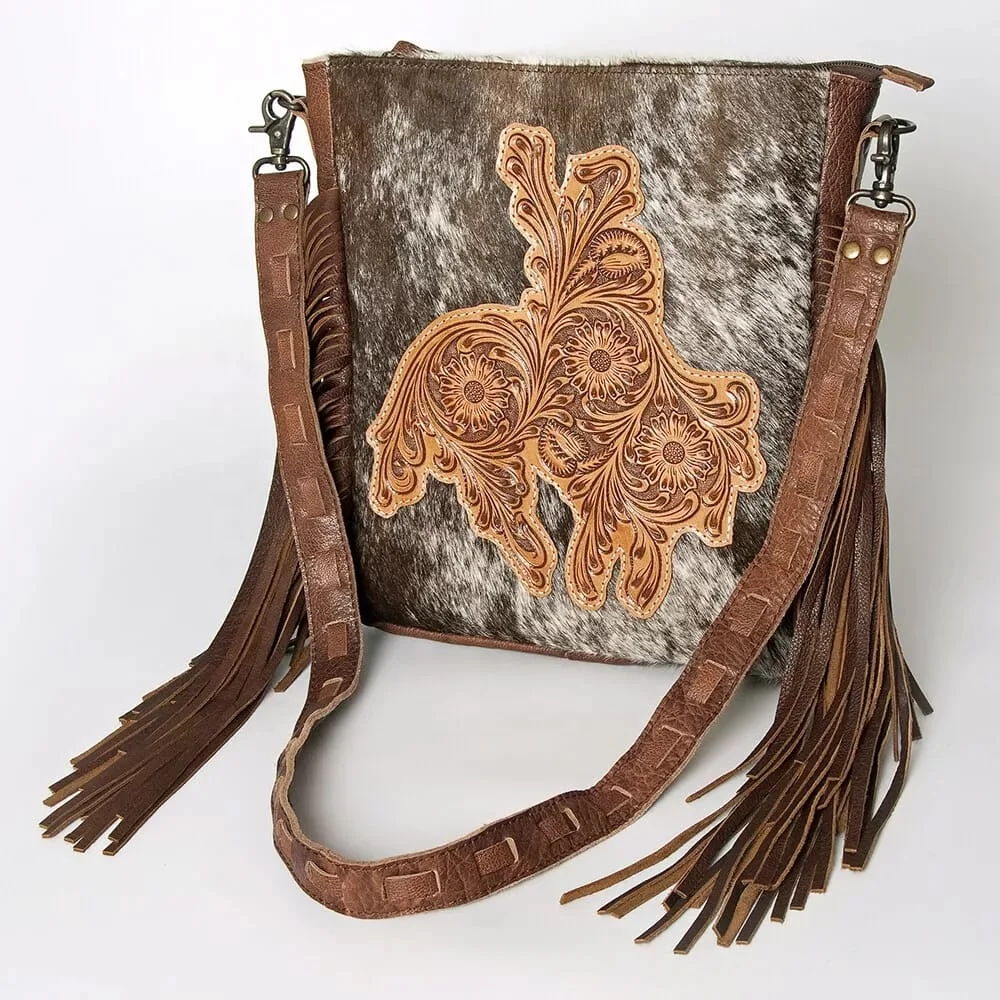 American Darling Cowhide Leather Sunflower Purse Crossbody Western Hand Tooled Daily Use Shoulder Bag Wholesale Manufacturer