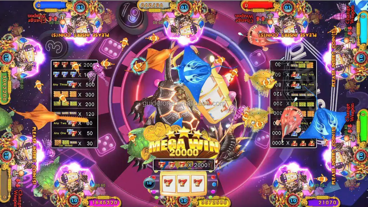 Newest Arrival High Holding 3 Seats Shoot Buttons Fish Game Machine Ocean King 3 Fantastic Beasts
