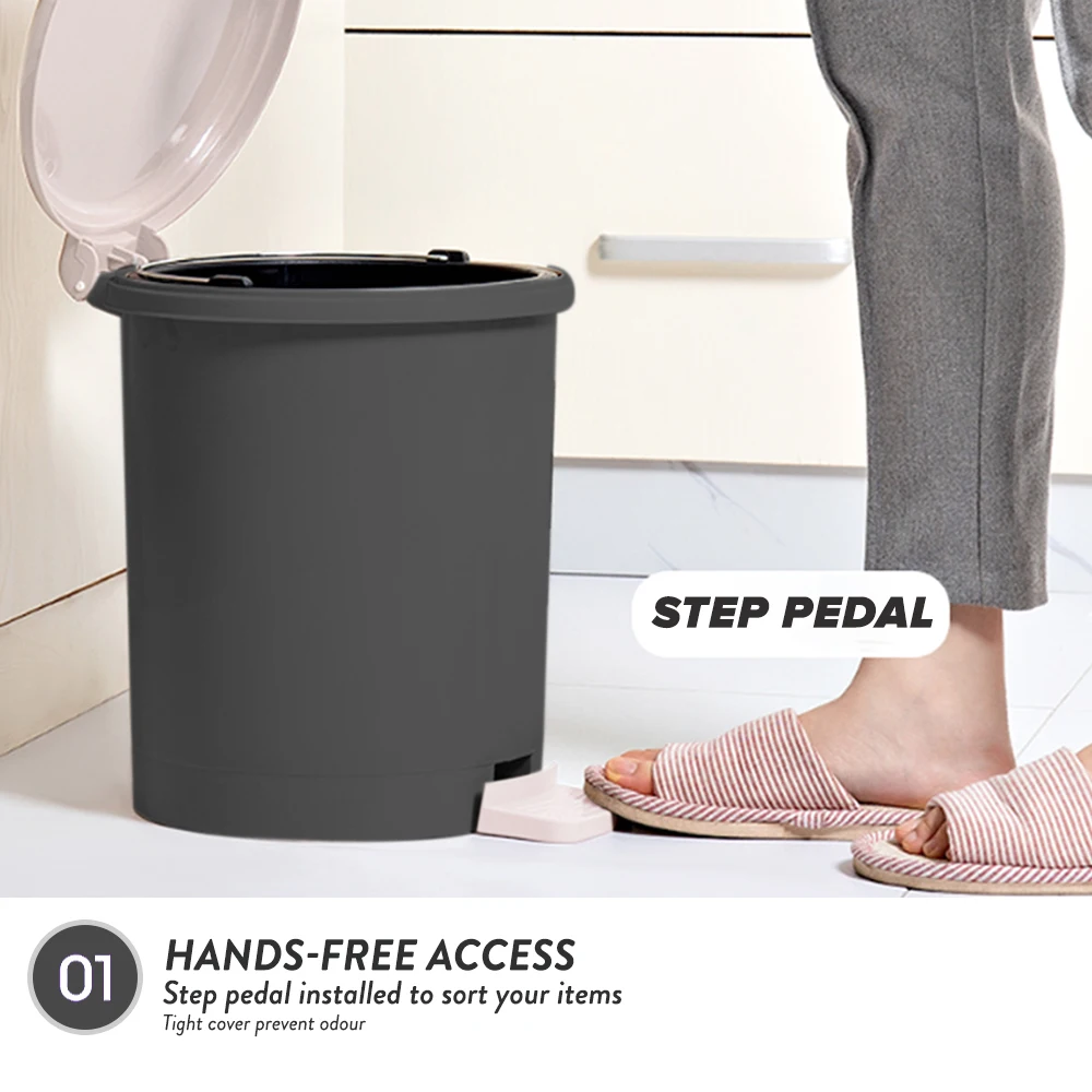 Elianware Hot Selling Friendly Usage Durable Foot Pedal Rubbish Sanitary Paddle Bin Waste Bin