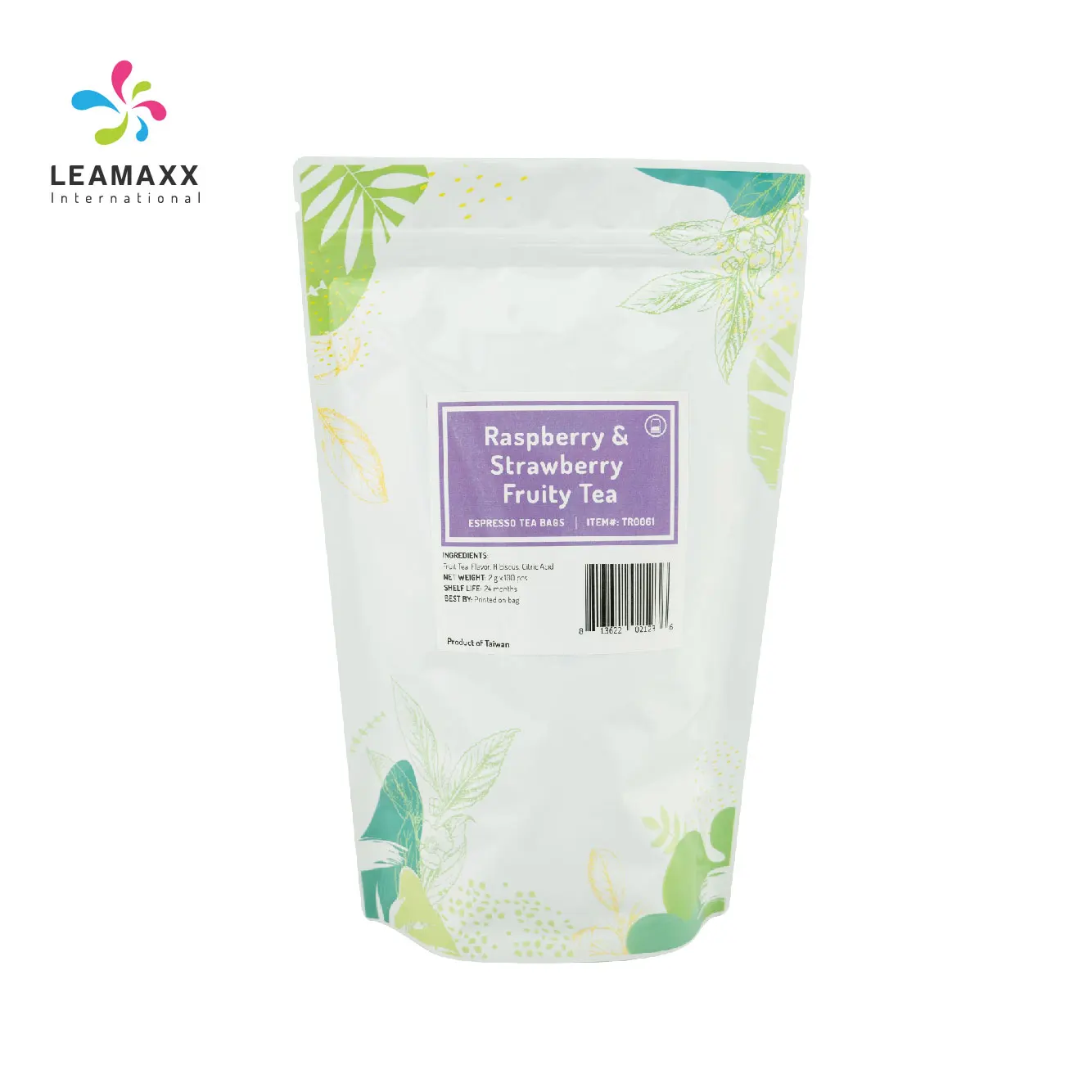 Taiwan Bubble Tea Wholesale High Quality Raspberry & Strawberry Expresso Fruit Tea Bag for Boba Milk Tea