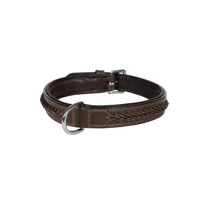 Dog Controlling Durable Leather Stylish Dog Collars Available In Custom Sizes & Colors