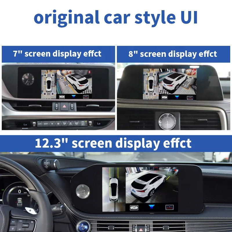 360 Bird View System Panoramic with SONY 225 Camera For Lexus NX200T  Reverse Camera