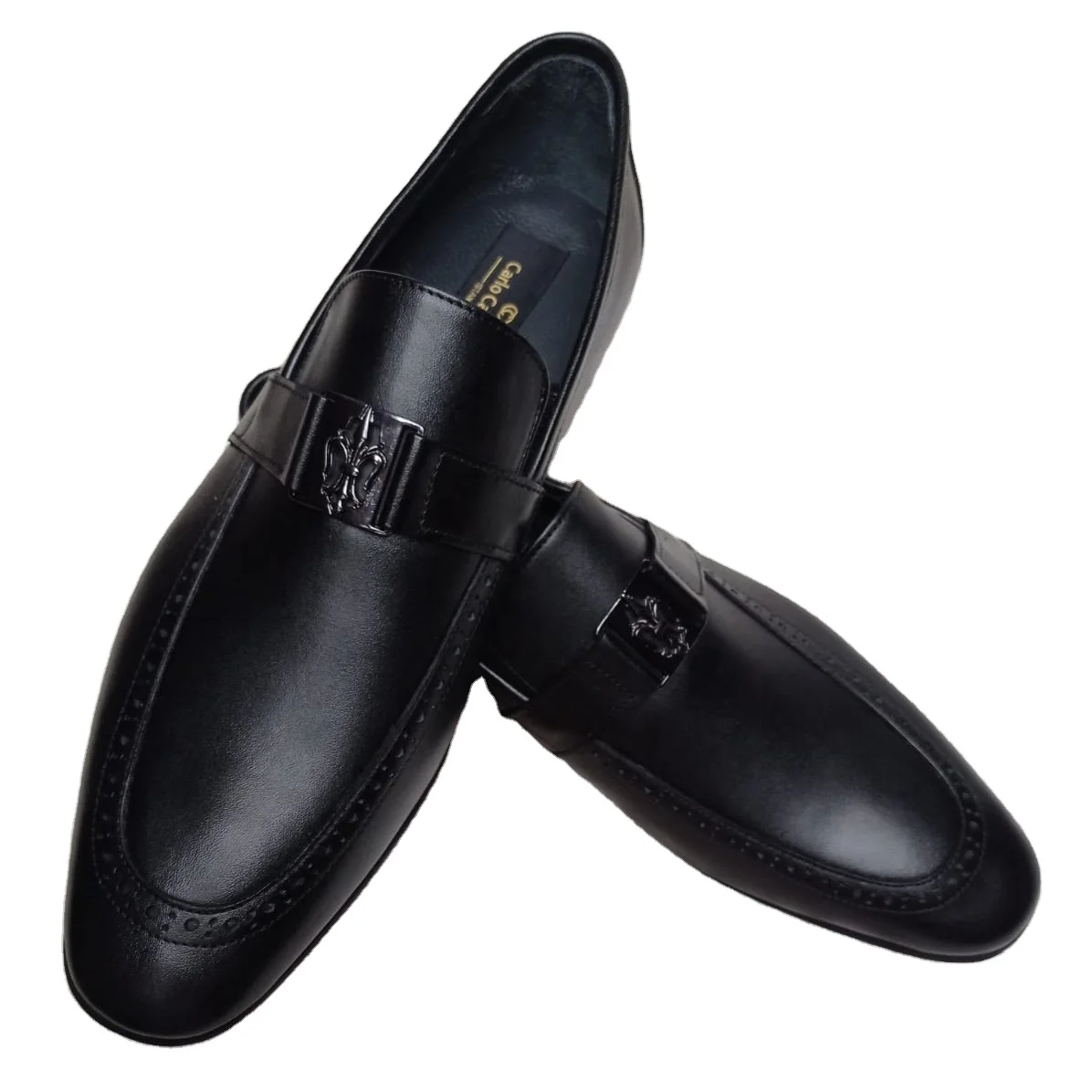 Soft Black Men Shoes Black Fashion Black Leather Design shoes highest quality  Wholesale new model the best