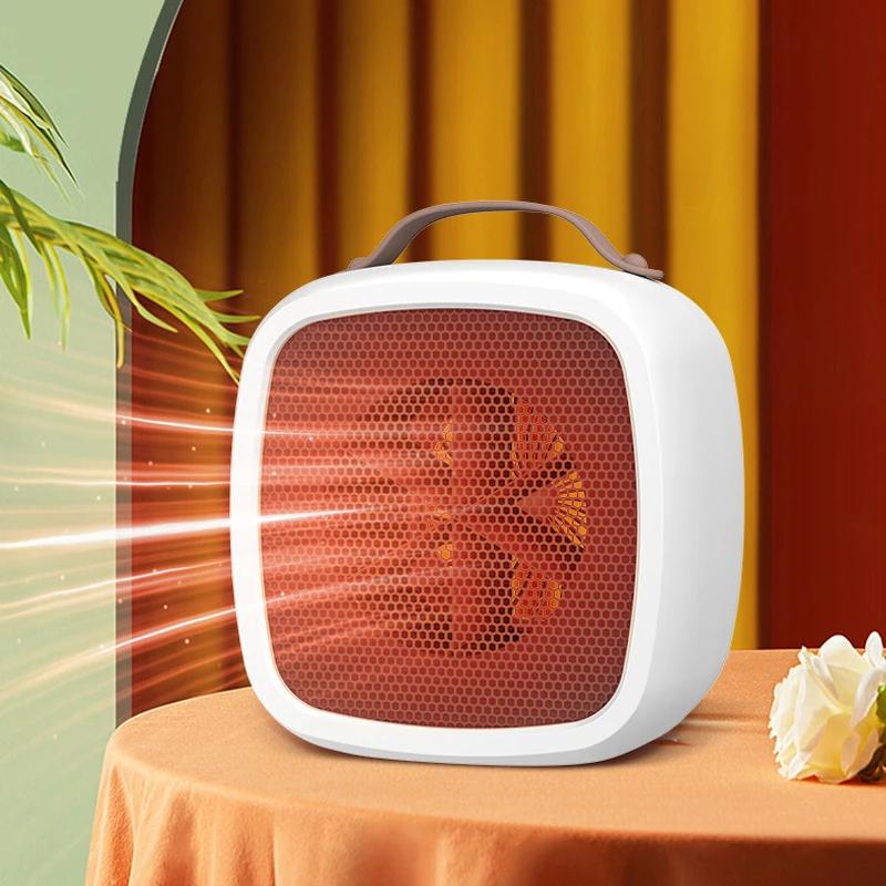 Мини персональный портативный Настольный бесшумный Быстрый нагревательный провод, электрический нагреватель с ручкой для домашнего офиса