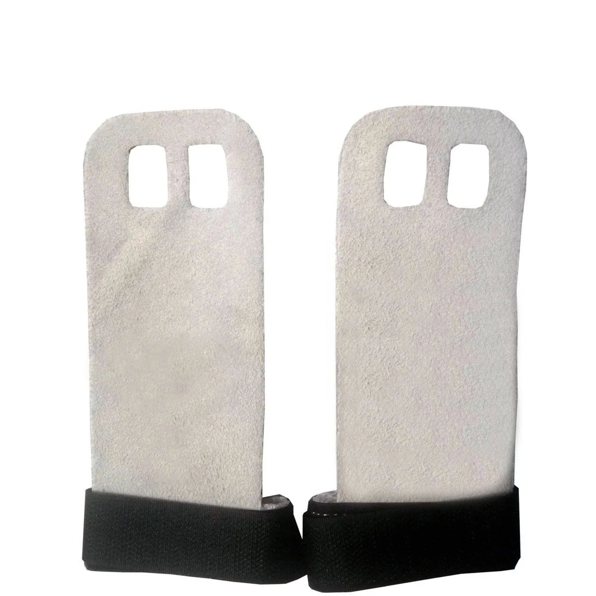 2 Hole Hand Grips Gymnastics Leather Palm Protector Gym Weight Lifting Palm Protector Custom Brand logo Palm Safety