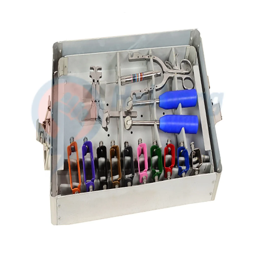 Лучшее качество продольный Ретрактор с 15 лезвиями и стерилизационным лотком