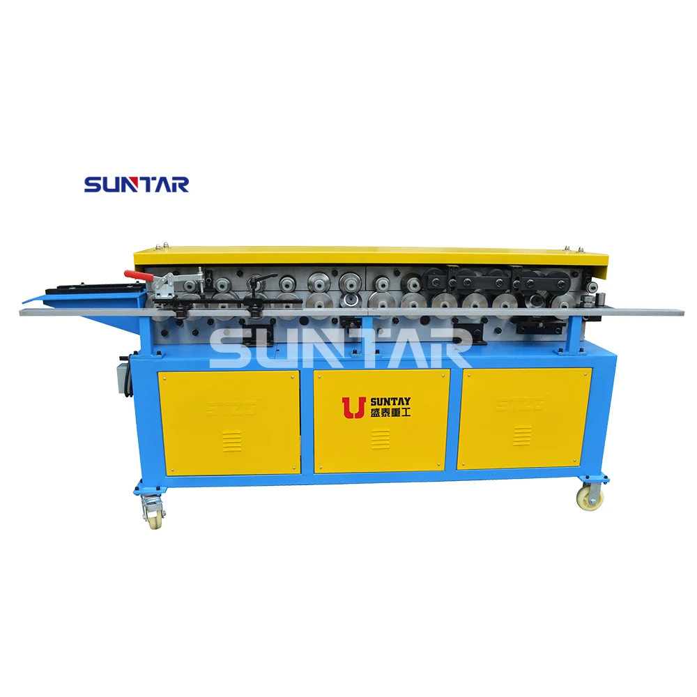SUNTAY square hvac ventilation galvanized sheet metal tdf air duct clamping flange roll clip making maker former forming machine