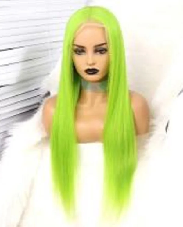 Hot Sale Product Purple/Yellow/Blue/Green Color Mixed color Brazilian Wave Hair Wigs For Black Women