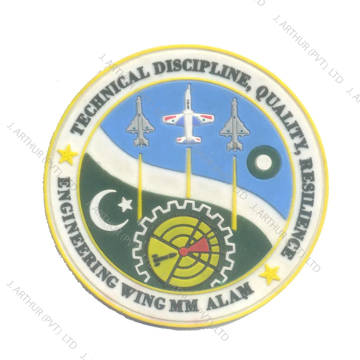 Rubber Patch Logo Embossed Silicon Patches 3D PVC Badges With Hook And Loop