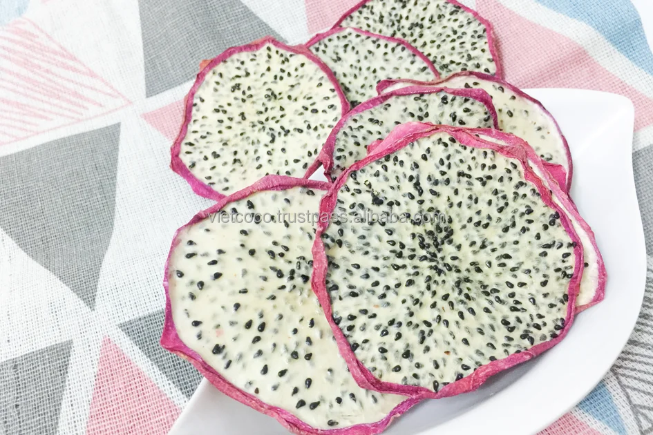 Sliced Soft Dried Red Dragon Fruit Retail Bulk Packing Design Bag OEM In Vietnam