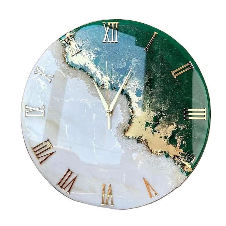 New Elegant Home and Personal Design Handmade Epoxy Resin Wall Clocks for Sale in Bulk BY N M CRAFT