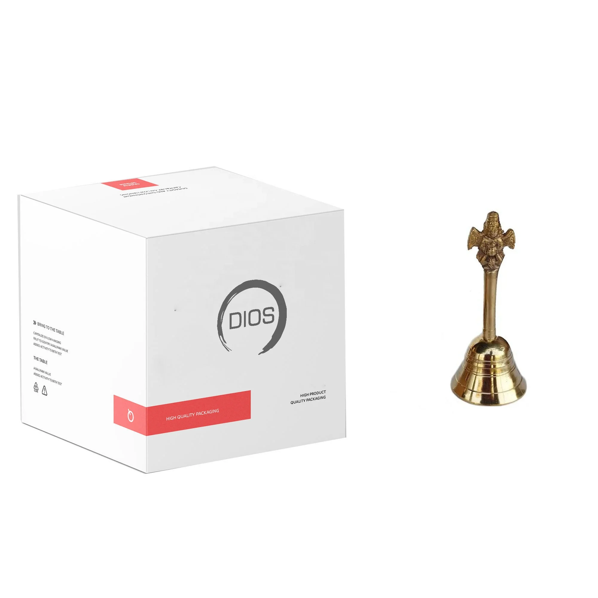 Top quality durable new brass Hand bell With new design handle new Look Metal Peon Bell For Office In Wholesale Price