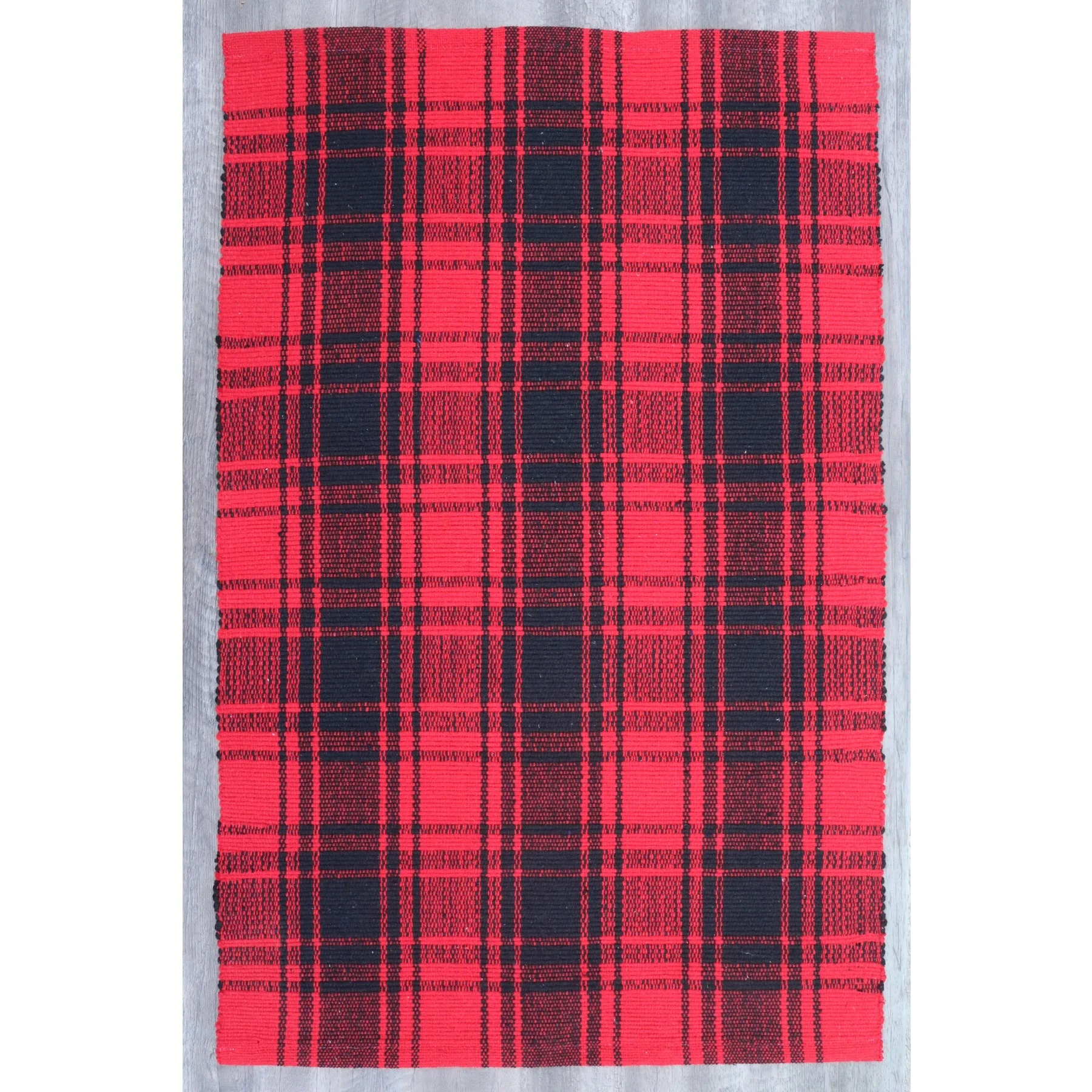 Plaid Cotton Rugs For Living Room Bedroom Side Table Carpet Short Hair Carpets From India