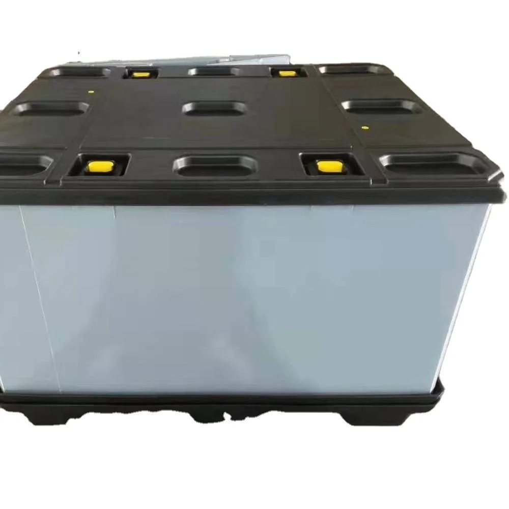 Новинка 2023, Высококачественная Складная втулка, легкая логистика, пластиковая коробка для хранения поддонов, большие контейнеры для автомобилей