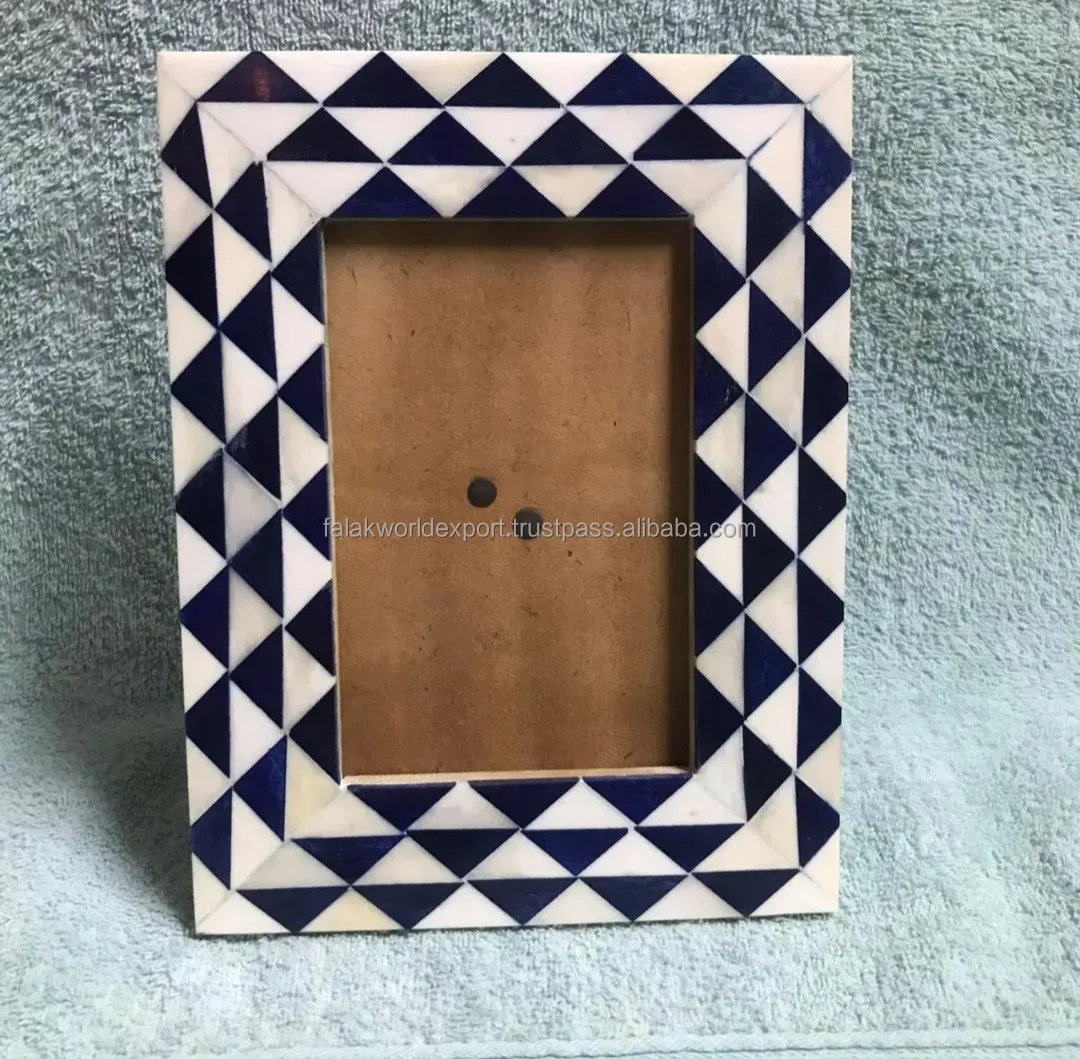Creative Modern Resin Photo Frame Best Selling Handmade Bone & Resin Inlay Photo Frame Decorative Frame Falak world Export