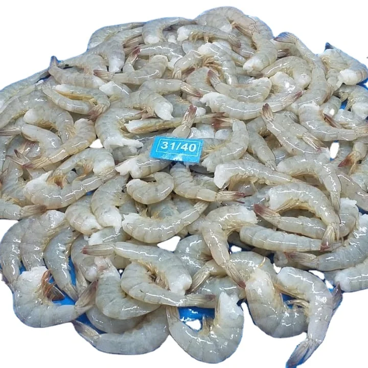 IQF PDTO VANNAMEI SHRIMPS INDIAN ORIGIN SIZE 31/40 PEELED DEVEINED VANNAMEI SHIMPS